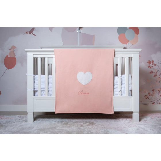 Personalised Organic Cotton Heart Blanket - My Little Thieves
