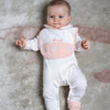 Personalised Organic Cotton Heart Sleepsuit & Bib Set - My Little Thieves