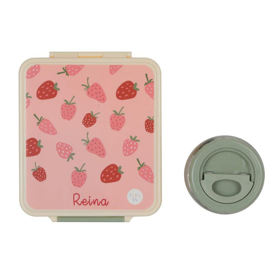 Personalised Strawberry Thermal Jar Lunchbox - My Little Thieves