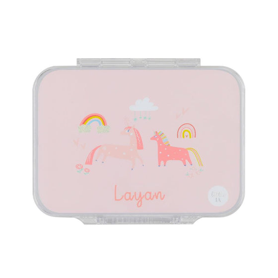 Personalised Unicorn Bento Box - 4 Compartments - My Little Thieves