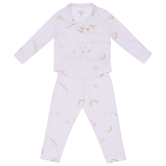 Personalised Unicorn Printed Kids Pyjama - My Little Thieves