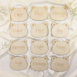 Personalized Pregnancy Milestone Cards - Teddy Design - My Little Thieves