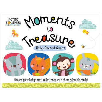 Petite Boutique Moments to Treasure Baby Record Cards - cover
