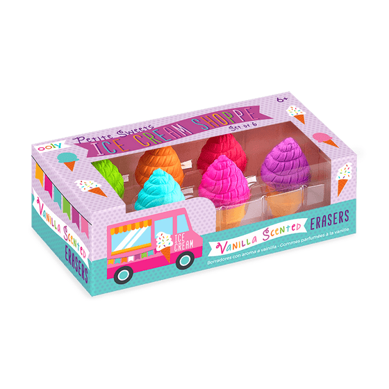 Petite Sweets Ice Cream Scented Erasers - Set of 6 - My Little Thieves