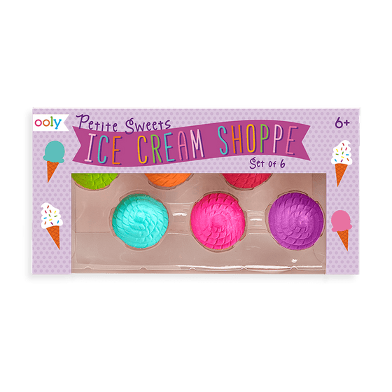 Petite Sweets Ice Cream Scented Erasers - Set of 6 - My Little Thieves