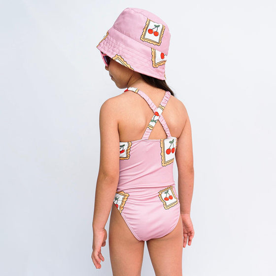 Pink Cherry Criss Cross Swimsuit - My Little Thieves
