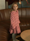 Pink Hearts All Over Shirt Collar Cordurory Dress - My Little Thieves