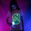 Pink Interactive Glow In the Dark T-shirt in Green Glow - My Little Thieves