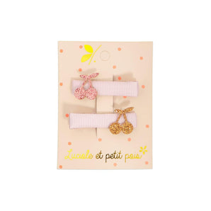 Charming Mini Cherry Hair Clips - Whimsical Handmade Accessories
