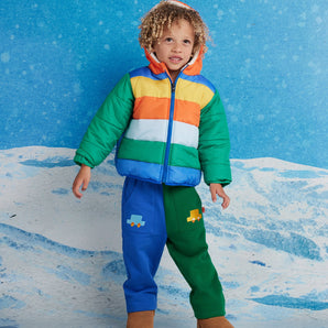 Halcyon Nights Beep Beep Quilted Puffer Jacket lifestyle