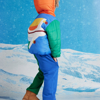 Halcyon Nights Beep Beep Quilted Puffer Jacket lifestyle