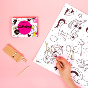 Pocket Coloring - Unicorns, Princesses & Dragons, Mini Atlas, Animals - My Little Thieves