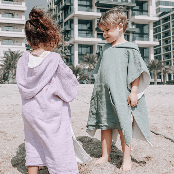 Poncho Hooded Beach Towel - Lavender - My Little Thieves