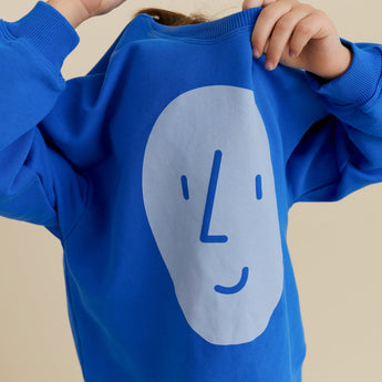 Potato Face Kid’s Sweatshirt - Blue - My Little Thieves