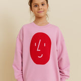 Potato Face Kid’s Sweatshirt - Pink - My Little Thieves