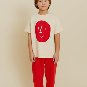 Potato Face Kid’s T-shirt - Light Yellow - My Little Thieves