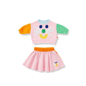 Halycon Nights Girls' Cozy Winter Top & Skirt Set