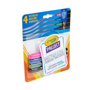 Project 4 ct. Metallic Outline Markers - My Little Thieves