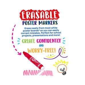Project 6 ct. Erasable Poster Markers - My Little Thieves