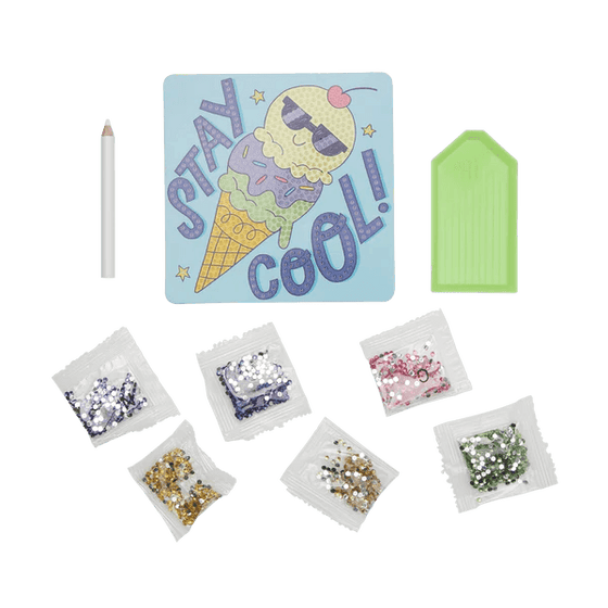 Razzle Dazzle Mini Gem Art Kit - Cool Cream - My Little Thieves