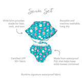 Reusable Baby Swim Diaper & Sun Hat Set - My Little Thieves