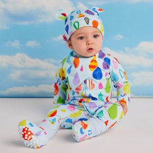 Halycon Nights Sun Shower Long Sleeve Baby Romper