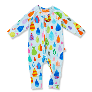 Halycon Nights Sun Shower Long Sleeve Baby Romper