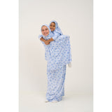 Rouqei Girls Prayer Set Blue Bow | Islamic Kids Wear - My Little Thieves