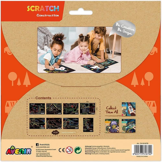 Scratch Art Kit – Construction - My Little Thieves