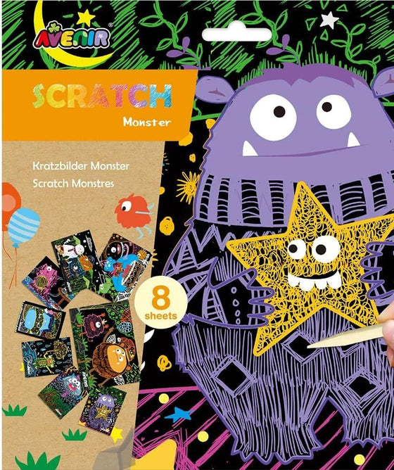 Scratch Art Kit – Monster - My Little Thieves