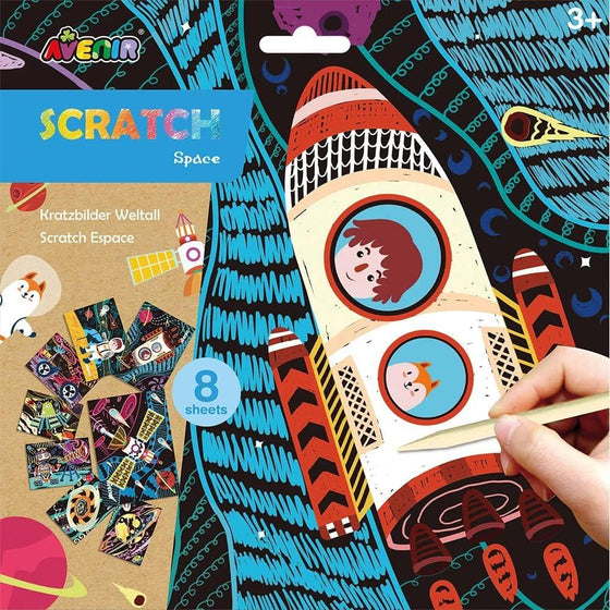 Scratch Art Kit – Space - My Little Thieves
