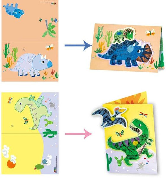 Scratch Greeting Cards- Dinos - My Little Thieves