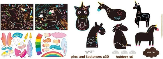 Scratch Greeting Cards- Unicorns - My Little Thieves