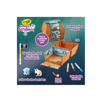 Scribble Scrubbie Glow, Ocean Treasure Chest - My Little Thieves