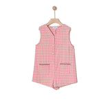 Seersucker Rose Girls Jumpsuit - My Little Thieves
