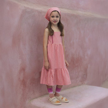 Seersucker Rose Girls Jumpsuit - My Little Thieves