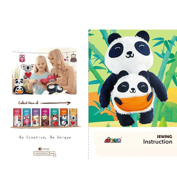 Sewing My First Doll - Mom & Baby Panda Kit - My Little Thieves
