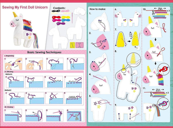 Sewing My First Doll - Unicorn Kit - My Little Thieves
