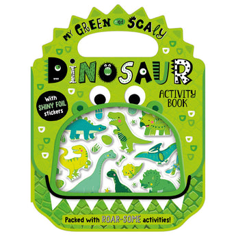 Shiny Stickers My Green and Scaly Dinosaur Activity Book - cover