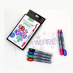Signature Metallic Outline Paint Markers, 6 Count - My Little Thieves
