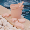Silicone Beach Bucket and Spade 6 Pc Set - Pink Sand - My Little Thieves