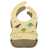 Silicone Bib Set of 2 - Dinosaurs - My Little Thieves