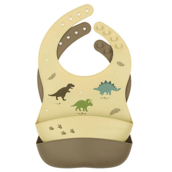 Silicone Bib Set of 2 - Dinosaurs - My Little Thieves