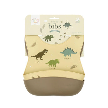 Silicone Bib Set of 2 - Dinosaurs - My Little Thieves