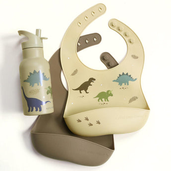 Silicone Bib Set of 2 - Dinosaurs - My Little Thieves