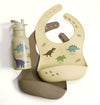 Silicone Bib Set of 2 - Dinosaurs - My Little Thieves