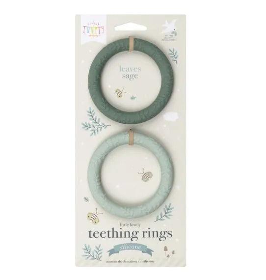 Silicone Teether Leaves Sage - My Little Thieves