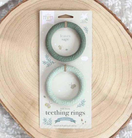 Silicone Teether Leaves Sage - My Little Thieves
