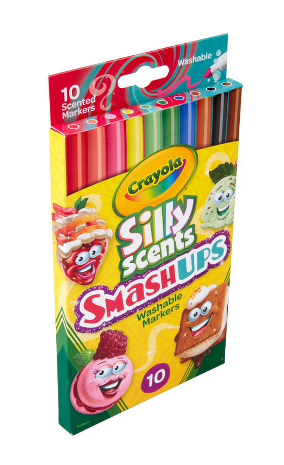 Silly Scents Smash Ups Fine Line Washable Markers, 10 Count - My Little Thieves