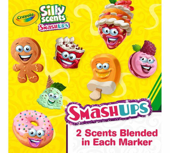 Silly Scents Smash Ups Wedge Tipped Washable Markers, 12 Count - My Little Thieves